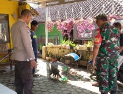 Sinergitas TNI-Polri Melaksanakan kegiatan Sambang Kamtibmas 