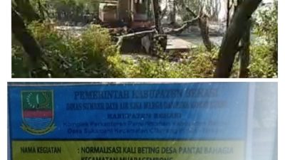 KLHK : Mengklaim Normalisasi Kali Beting Muara Gembong Diduga Melanggar Aturan Perhutani