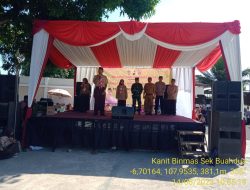Kanit Binmas Polsek Buahdua Polres Sumedang, Aipda Tatang, Hadiri Peringatan Hari Pramuka Dengan Penuh Semangat