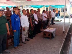 Polsek Darmaraja Hadiri Kegiatan Deklarasi Damai Pemilu 2024.