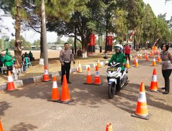 Sinergitas TNI-Polri, Satlantas Polres Purwakarta Adakan Safety Riding di Yon Armed 9 Pasopati Kostrad