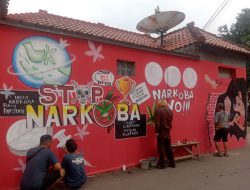 Sat Res Narkoba Polres Majalengka Sosialisasikan Bahaya Narkoba melalui Mural