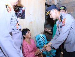 Peduli Warga, Polres Lampung Utara Salurkan Bantuan Kemanusiaan Kapolda Lampung