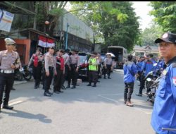 Aksi Long March Exco Partai Buruh Mendapat Pengawalan Polres Purwakarta Situasi Aman Kondusif