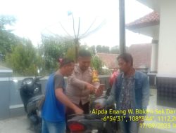 Polsek Darmaraja Polres Sumedang Gencar Sosialisasi Call Center 110