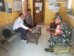 Sinergitas TNI – POLRI Sambang Kamtibmas ke Kantor Desa Marongge Kecamatan Tomo Kabupaten Sumedang