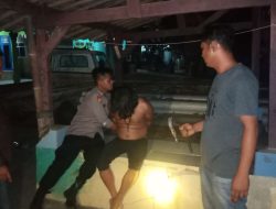 Polsek Ligung Berhasil Mengamankan Warga yang Sering Ngamuk di Blok Muara Tua