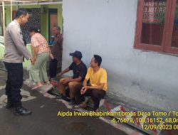 Bhabinkamtibmas Desa Tolengas Sosialisasi Pencegahan Kebakaran