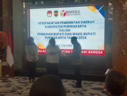 Penandatanganan Berita Acara Hibah Pemerintah Daerah Purwakarta Bersama KPU Dan Bawaslu Untuk Pemilu