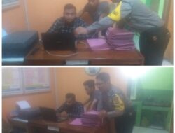 Bhabinkamtibmas Polsek Tomo   Sambangi Perangkat Desa Bugel dalam Rangka Silaturahmi dan Himbauan Kamtibmas