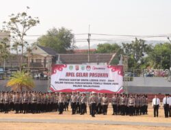Polres Majalengka Laksanakan Apel Gelar Pasukan Operasi Mantap Brata Lodaya 2023-2024 Jelang Pemilu Tahun 2024