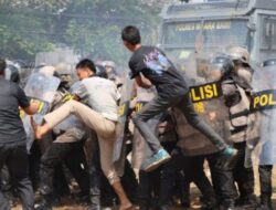 Amankan Pemilu 2024, Polres Muara Enim Gelar Simulasi Sispamkota