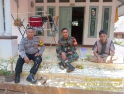 Untuk menjaga Sinergitas TNI/POLRI Anggota Polsek Tanjungmedar Polres Sumedang Polda Jabar Laksanakan Sambang ke Warga 