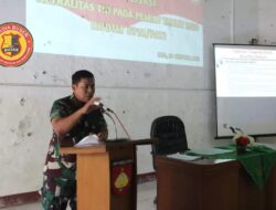 Dandim 0718/Pati Sampaikan Sosialisasi Netralitas TNI Pada Pemilu Tahun 2024