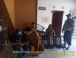 Anggota Polsek Tanjungmedar Polres Sumedang Polda Jabar laksanakan Sambang Silatrahmi kamtibmas