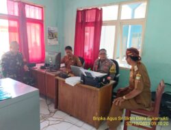 Bhabinkamtibmas Polsek Tanjungmedar  Bersama Babinsa Laksanakan Sambang Kamtibmas