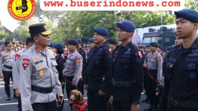 Kapolda Bali Pimpin Apel Gelar Pasukan Ops Puri Agung IX-2023.