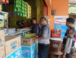 Polsek Tomo Laksanakan Razia Minuman Keras