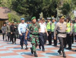 Jelang pemilu 2024, Polres Subang laksanakan Apel Gelar Pasukan Operasi Mantap Brata