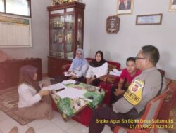 Sambangi warga, Bhabinkamtibmas Polsek Tanjungmedar berikan pesan pesan kamtibmas