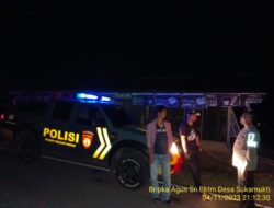 Polsek Tanjungmedar Polres Sumedang Polda Jabar melaksanakan Patroli Blue light antisipasi C3 (Curas, Curat Dan Curanmor), Balapan Liar