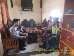 SINERGRITAS TNI POLRI MELAKSANAKAN SAMBANG SILATURAHMI BERSAMA DIWILAYAH DESA GENTENG KEC. SUKASARI KAB. SUMEDANG