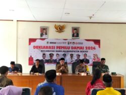 Kecamatan Babelan Menggelar Deklarasi Pemilu Damai 2024