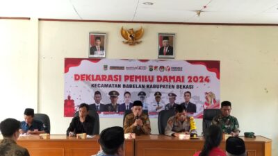 Kecamatan Babelan Menggelar Deklarasi Pemilu Damai 2024