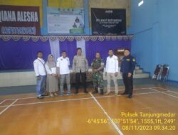 Kapolsek tanjungmedar Polres Sumedang melaksanakan pengecekan gudang logistik PPK Tanjungmedar
