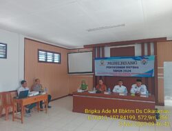 Bhabinkamtibmas Polsek Tanjungmedar Polres Sumedang Aiptu Ade Mulyana hadiri Musrenbang desa Cikaramas