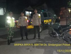 DALAM RANGKA CEGAH GANGGUAN KAMTIBMAS, ANGGOTA POLSEK SUKASARI LAKSANAKAN GIAT PATROLI GABUNGAN PADA MALAM HARI