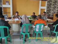 Kapolsek Tanjungmedar Iptu Hajid Abdulah, SH menghadiri Kegiatan Rapat Penentuan zona pemasangan (Alat Peraga kampanye) Apk dan Penetapan Lokasi Kampanye 