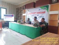 Kapolsek Tanjungmedar Polres Sumedang IPTU Hajid Abdulah, SH, Hadiri Loka Karya Mini di Puskesmas Tanjungmedar