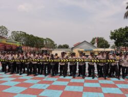 Polres Majalengka Latihan Dalmas Gabungan, Tingkatkan Kemampuan Anggota