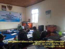 Bhabinkamtibmas Desa mekarsari Melaksanakan Giat Sambang Dan Silaturahmi Kepada Warga masyarakat
