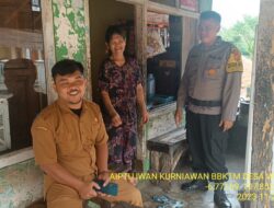 Piket Polsek Tanjungmedar Polres Sumedang Polda Jabar Tingkatkan Keamanan dengan Patroli Jalan Kaki