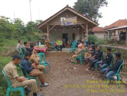 Kapolsek Tanjungmedar Iptu Hajid Abdulah, SH mengikuti Kegiatan Pasang Sangkur Tingkat Kecamatan Tanjungmedar Kab. Sumedang
