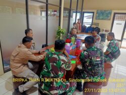 Silaturahmi kamtibmas guna  mewujudkan situasi kondusip,polsek sukasari khususnya diwilayah desa sindangsari 