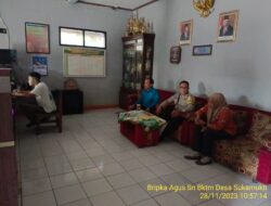 Bhabinkamtibmas Desa Sukamukti Polsek Tanjungmedar Polres Sumedang Polda Jabar laksanakan sambang/silatrahmi kamtibmas