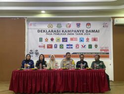 Bawaslu Pagar Alam Menggandeng Polres Pagar Alam Menggelar Deklarasi Kampanye Damai