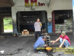 Bripka Dani, Bhabinkamtibmas Polsek Tanjungmedar Polres Sumedang Pererat Silaturahmi Melalui Anjangsana Kamtibmas”