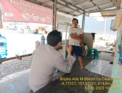 Piket Polsek Tanjungmedar Polres Sumedang Polda Jabar Sambangi Warga Masyarakat