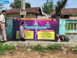 Polsek Tunjungan Imbau Masyarakat Waspada Angin Dan Petir Di Musim Hujan Dengan Memasang Stiker Dan Banner Imbauan