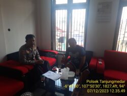 Kapolsek Tanjungmedar Polres Sumedang Silaturahmi kamtibmas dengan Kepala Desa cikaramas