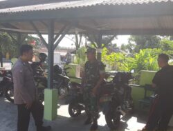 Sinergitas TNI – Polri, Bhabinkamtibmas Polsek Tomo Silaturahmi Sambangi Koramil 1009/Tomo
