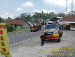 KRYD siang dilaksanakan Polsek Tanjungmedar Polres Sumedang guna mencegah gangguan kamtibmas