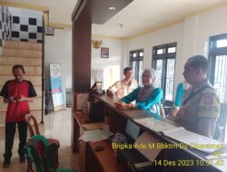 Bhabinkamtibmas Desa Cikaramas Tanjungmedar Polres Sumedang laksanakan sambang/silatrahmi kamtibmas