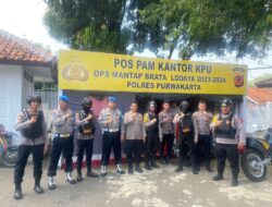 Gencar Polisi Patroli Ke Kantor KPU Hingga Bawaslu Dalam Operasi Mantap Brata Lodaya