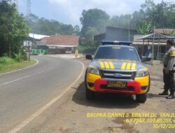 Antisipasi kejahatan jalanan, Polsek Tanjungmedar Polres Sumedang Polda Jabar melaksanakan KRYD siang hari