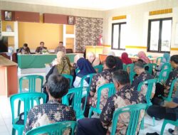 Kapolsek Tanjungmedar Hadiri Rapat Koordinasi antisipasi Perundungan/bullying di sekolah wilayah kecamatan Tanjungmedar